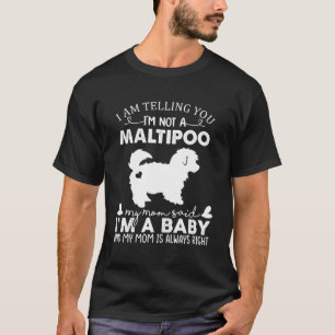 Grappige Maltipoo Hondenliefhebbers Cadeaus voor V T-shirt