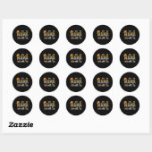 Grappige Mama Bouw Excavator Kinderen Matching Ronde Sticker (Vel)