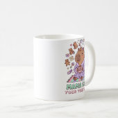 Grappige Mama Capy Moederdag Moe Moeder Cadeau Koffiemok (Voorkant rechts)