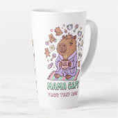 Grappige Mama Capy Moederdag Moe Moeder Cadeau Latte Mok (Rechterhoek)
