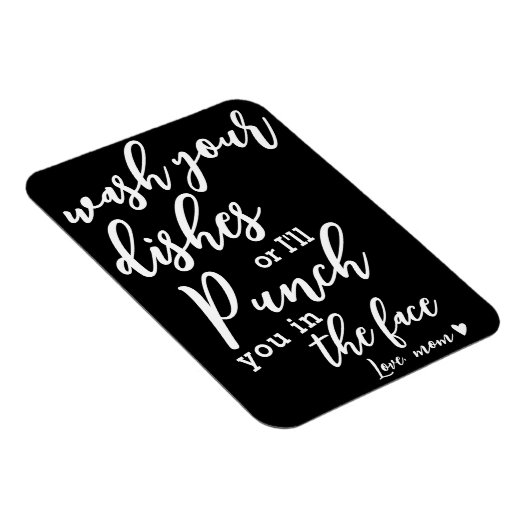 Grappige mama citaten | Was uw gerechten in de koe Magneet (Rechterzijde)