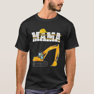 Grappige Mama Graafmachine Bouw Peuter Matching T-shirt