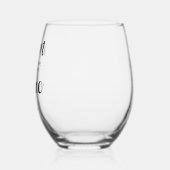 Grappige mama Ik hou meer van je Wijnglas Zonder Voet (Links)