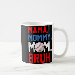 Grappige mama moeder mama broer honkbal moeder moe koffiemok