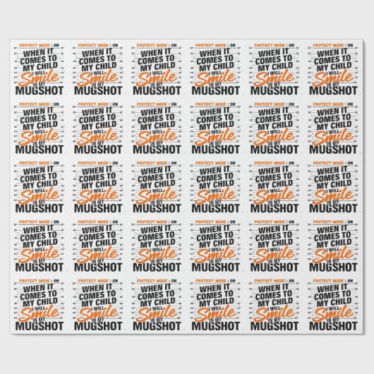 Grappige Mama Protect Modus Sarcastische Moeder Ci Cadeaupapier (Vlak)