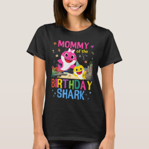 Grappige mama van de verjaardag familie haai Kinde T-shirt