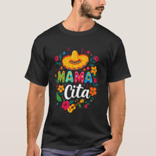 Grappige Mamacita Cinco De Mayo Bloem Mexicaanse M T-shirt