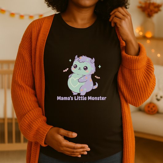 Grappige Mamas Halloween Little Monster Schattige  T-shirt