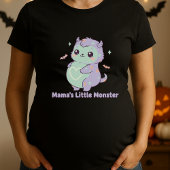 Grappige Mamas Halloween Little Monster Schattige  T-shirt