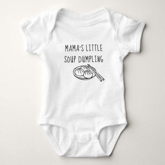 Grappige Mama's Soep Dumpling Romper (Voorkant)