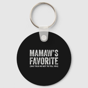 Grappige Mamaw's Favoriete Vintage  Sleutelhanger
