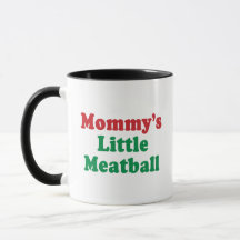Grappige mammie's kleine gehaktbal