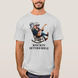 Grappige man met pensioen t-shirt