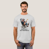 Grappige man met pensioen t-shirt (Voorkant volledig)
