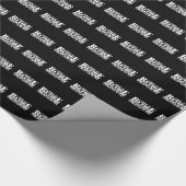 Grappige man pensioen - nu werken voor vrouw cadeaupapier (Hoek)