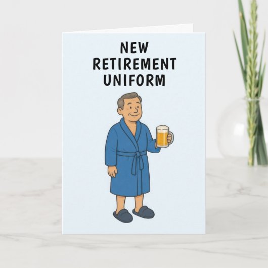 Grappige Man Pensionering Kaart (Voorkant)