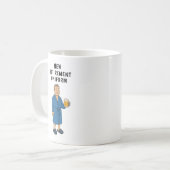 Grappige Man Pensionering Koffiemok (Voorkant links)