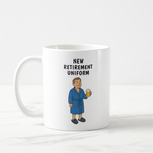 Grappige Man Pensionering Koffiemok (Links)
