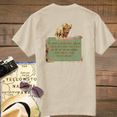 Grappige Man Rent Bison Amerikaanse Bizon T-Shirt