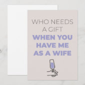 Grappige man verjaardagskaart feestdagenkaart (Voorkant / Achterkant)