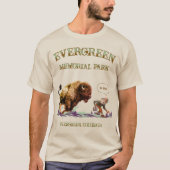 Grappige Man Wilde Bizon Amerikaanse Bizon T-shirt (Voorkant)