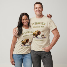 Grappige Man Wilde Bizon Amerikaanse Bizon T-shirt