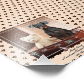 Grappige Manchester Terrier FOTO Genoemd Aandenken Afdruk (Hoek)
