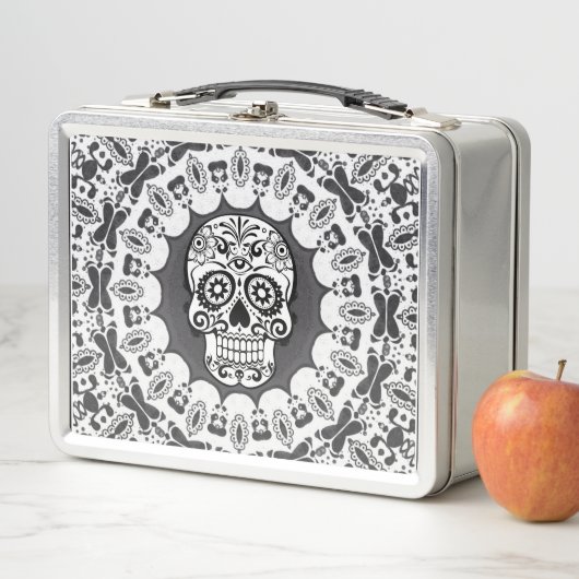 grappige Mandala Skull (In situ)