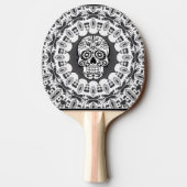 grappige Mandala Skull Tafeltennisbatje (Achterkant)
