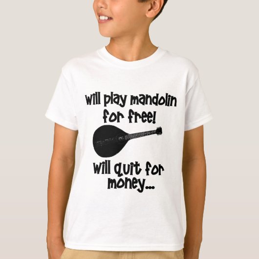 grappige mandoline t-shirt (Voorkant)