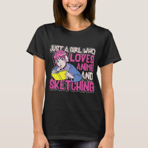 Grappige manga anime tekening voor het tekenen van t-shirt