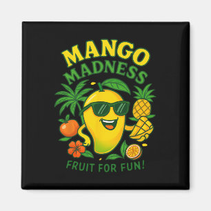 Grappige Mango Fruit Mango's Zomer Vakantie Voor K Magneet
