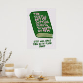 Grappige manier om feesten te beëindigen poster (Keuken)