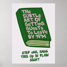 Grappige manier om feestjes te beëindigen poster