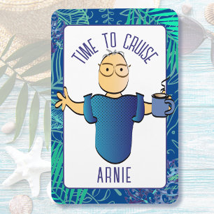 Grappige mannelijke cartoon-koffie humoristische c magneet