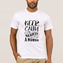 Grappige mannelijke verpleegster Keep Calm Ik ben