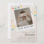 Grappige Mannen 37e verjaardagsuitnodigingen Leuke Kaart (Voorkant)