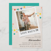 Grappige Mannen 79e verjaardagsuitnodigingen Leuke Kaart (Voorkant / Achterkant)