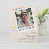 Grappige Mannen 88e verjaardagsuitnodigingen Leuke Kaart (Staand voorkant)