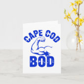 Grappige Mannen Cape Cod Bod Machusetts Summer Bea Kaart (Gele Bloem)