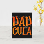 Grappige mannen Dadcula Halloween vader kostuum Mo Kaart (Gele Bloem)