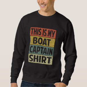 Grappige Mannen Dit is Mijn Bootkapitein Shirt Oce