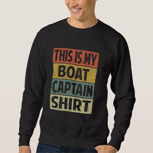 Grappige Mannen Dit is Mijn Bootkapitein Shirt Oce (Voorkant)