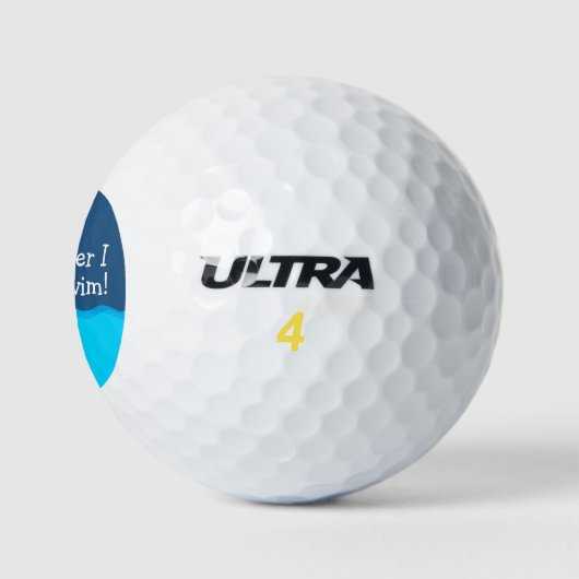 Grappige Mannen golfballen nieuwigheid (Logo)