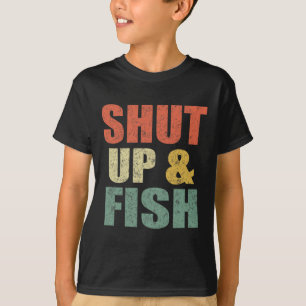 Grappige Mannen Hou Je Bek En Vis B Vissen Vader R T-shirt