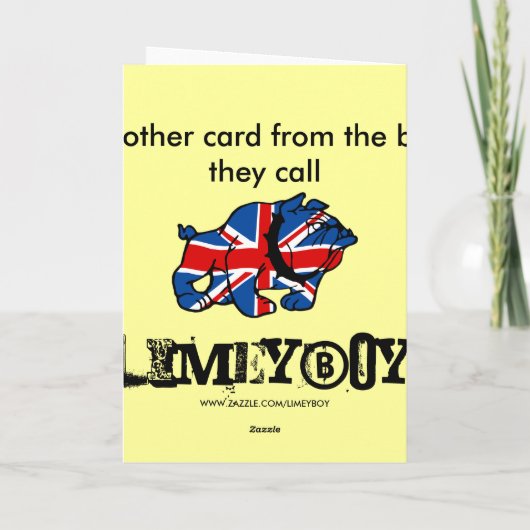 Grappige mannen kaart (Achterkant)