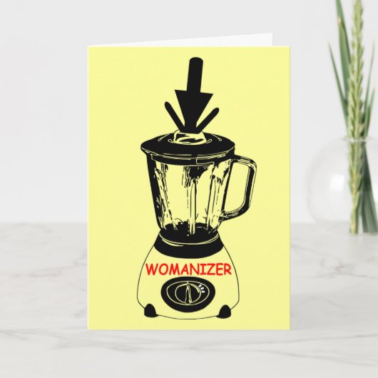 Grappige mannen kaart (Voorkant)