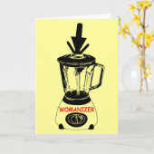 Grappige mannen kaart (Gele Bloem)