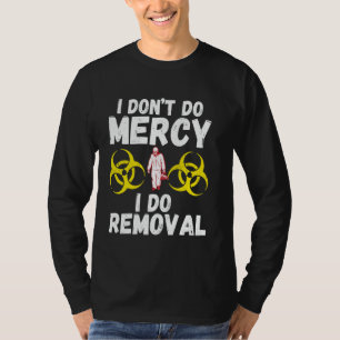 Grappige mannen ongediertebestrijding uitroeier t-shirt