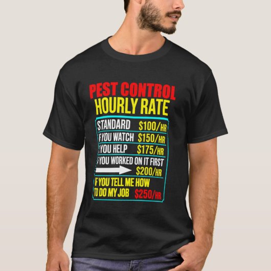 Grappige mannen ongediertebestrijding uitroeier t-shirt (Voorkant)